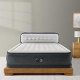 NNEDSZ Intex Dura-beam Deluxe Ultra Plush Headboard Air Mattress - Queen
