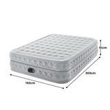 NNEDSZ Intex Dura-beam Deluxe Supreme Air-flow Air Mattress - Queen