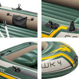 NNEDSZ Intex Seahawk 4 Inflatable Boat Set - 4 Person
