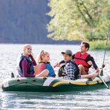 NNEDSZ Intex Seahawk 4 Inflatable Boat Set - 4 Person