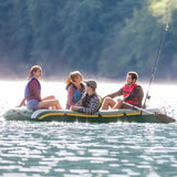 NNEDSZ Intex Seahawk 4 Inflatable Boat Set - 4 Person