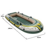 NNEDSZ Intex Seahawk 3-person Inflatable Boat Set