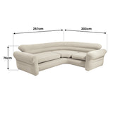 NNEDSZ Intex Corner Sofa Inflatable Couch - L-shaped Corner Sofa