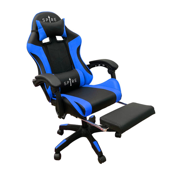 NNEDSZ Intex Spire Zinc Blue And Black Adjustable Gaming/office Chair