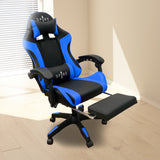 NNEDSZ Intex Spire Zinc Blue And Black Adjustable Gaming/office Chair