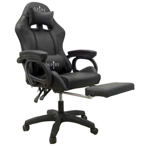 NNEDSZ Intex Spire Onyx Led Massage Gaming Chair - Black