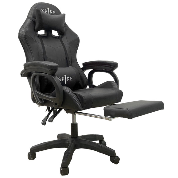 NNEDSZ Intex Spire Onyx Led Massage Gaming Chair - Black