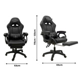 NNEDSZ Intex Spire Onyx Led Massage Gaming Chair - Black