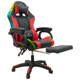 NNEDSZ Intex Spire Onyx Led Massage Gaming Chair - Red And Black