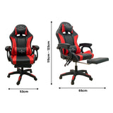 NNEDSZ Intex Spire Onyx Led Massage Gaming Chair - Red And Black