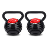 NNEDSZ 2x Adjustable Kettlebells Weights Dumbbell 18kg