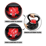 NNEDSZ 2x Adjustable Kettlebells Weights Dumbbell 18kg