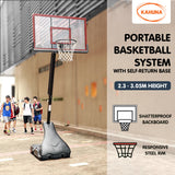 NNEDSZ Portable Basketball Ring Stand w/ Adjustable Height Ball Holder