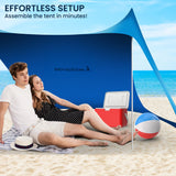 NNEDSZ Beach Tent Canopy Sunshade 2m X 2m - Blue