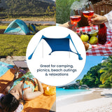 NNEDSZ Beach Tent Canopy Sunshade 2m X 2m - Blue