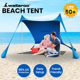 NNEDSZ Beach Tent Canopy Sunshade 2m X 2m - Blue