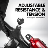 NNEDSZ Home Gym Flywheel Exercise Spin Bike - Black