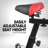 NNEDSZ Home Gym Flywheel Exercise Spin Bike - Black