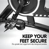 NNEDSZ Home Gym Flywheel Exercise Spin Bike - Black