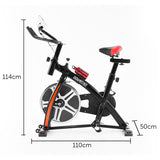 NNEDSZ Home Gym Flywheel Exercise Spin Bike - Black