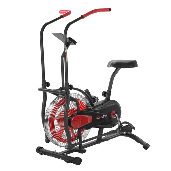 NNEDSZ Air Resistance Fan Exercise Bike for Cardio - Red