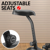 NNEDSZ Air Resistance Fan Exercise Bike for Cardio - Red