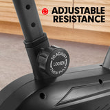 NNEDSZ Air Resistance Fan Exercise Bike for Cardio - Red
