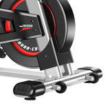 NNEDSZ IS-500 Heavy-Duty Exercise Spin Bike Electroplated - Silver