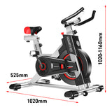 NNEDSZ IS-500 Heavy-Duty Exercise Spin Bike Electroplated - Silver