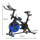 NNEDSZ Home Gym Flywheel Exercise Spin Bike - Blue