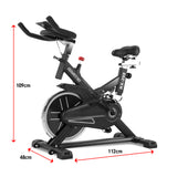 NNEDSZ RX-200 Exercise Spin Bike Cardio Cycling - Black