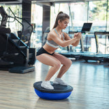 NNEDSZ Fitness Yoga Ball Home Gym Workout Balance Trainer Blue