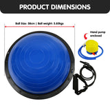 NNEDSZ Fitness Yoga Ball Home Gym Workout Balance Trainer Blue