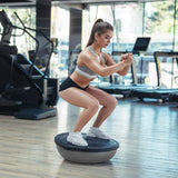 NNEDSZ Fitness Yoga Ball Home Gym Workout Balance Trainer Grey