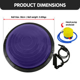 NNEDSZ Fitness Yoga Ball Home Gym Workout Balance Trainer Purple