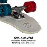 NNEDSZ Bravo Sports Kryptonics 23-inch Mini Fat Cruiser Board In Liberty Blue