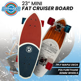 NNEDSZ Bravo Sports Kryptonics 23-inch Mini Fat Cruiser Board In Liberty Blue
