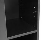 NNEDSZ Sarantino New 21 Pairs Shoe Cabinet Rack Storage Organiser Shelf 2 Doors Cupboard Black