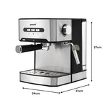 NNEDSZ Pronti 1.6L Automatic Coffee Espresso Machine with Steam Frother