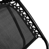 NNEDSZ Zero Gravity Reclining Deck Lounge Sun Beach Chair Outdoor Folding Camping - Black