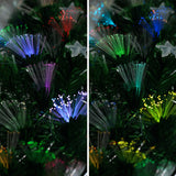 NNEDSZ Christabelle 1.2m Enchanted Pre Lit Fibre Optic Christmas Tree Stars Xmas Decor