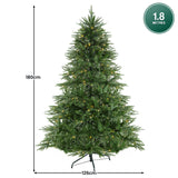NNEDSZ Christabelle 1.8m Prelit Everglow Fir Christmas Tree With 300 Led Lights