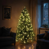 NNEDSZ Christabelle 1.8m Prelit Everglow Fir Christmas Tree With 300 Led Lights