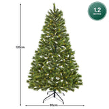 NNEDSZ Christabelle 1.2m Prelit Lumina Pine Christmas Tree With 150 Led Lights