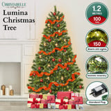 NNEDSZ Christabelle 1.2m Prelit Lumina Pine Christmas Tree With 150 Led Lights