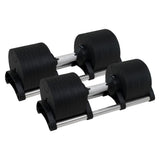 NNEDSZ Powertrain Eon Set Of Two Dial-up 36kg Adjustable Dumbbell Home Gym 9 Options