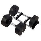 NNEDSZ Powertrain Eon Set Of Two Dial-up 36kg Adjustable Dumbbell Home Gym 9 Options