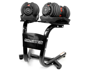 NNEDSZ 2x 24kg  Adjustable Dumbbells with Stand