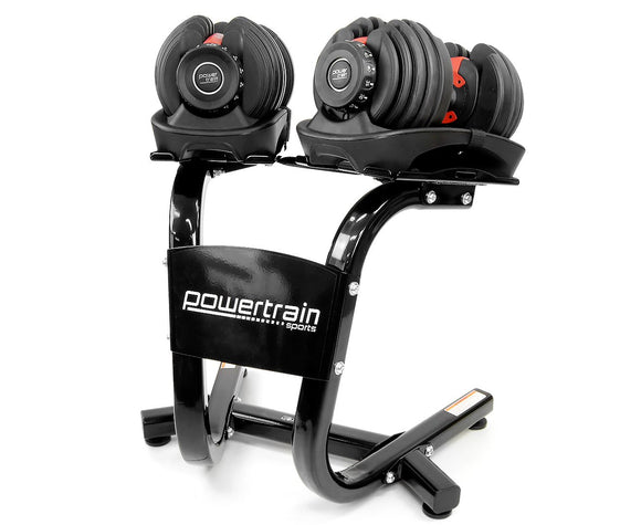NNEDSZ 2x 24kg  Adjustable Dumbbells with Stand