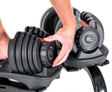 NNEDSZ 2x 24kg  Adjustable Dumbbells with Stand
